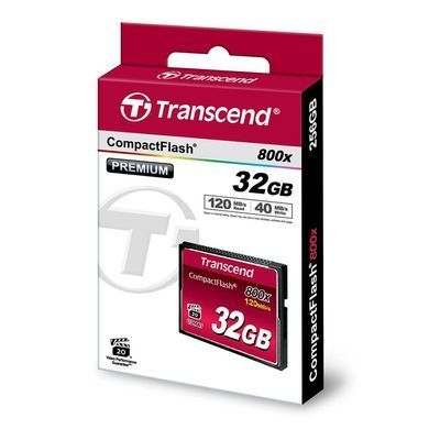 Transcend Карта памяти CF 32GB 800X TS32GCF800 фото