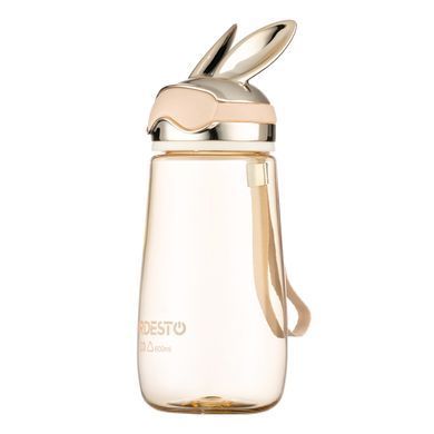 ARDESTO Пляшка для води ARDESTO Bunny 600мл, пластик, жовтий
