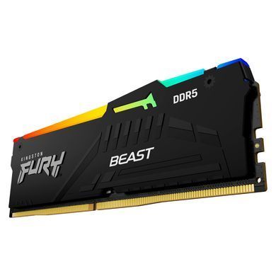 Kingston Пам'ять ПК Kingston DDR5 32GB 6400 FURY Beast RGB EXPO KF564C32BBEA-32 фото