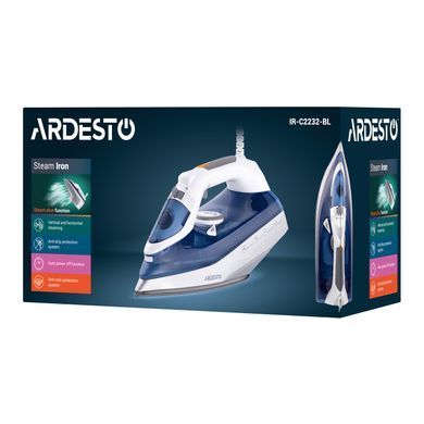 Утюг Ardesto IR-C2232-BL, 2200Вт, 320мл, паровой удар, керам. подошва, синий IR-C2232-BL фото