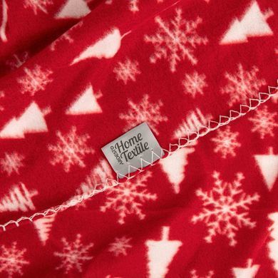 ARDESTO Плед Fleece 130x160см, 100% полиэстер, заснеженные елки