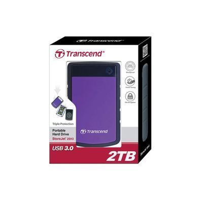 Transcend Портативный жесткий диск 2TB USB 3.1 StoreJet 25H3 Фиолетовый TS2TSJ25H3P фото