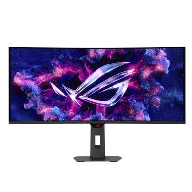 ASUS Монітор Asus 34" ROG Strix XG34WCDG 2xHDMI, DP, USB-C, 3xUSB, Audio, QD-OLED, 3440x1440, 21:9, 175Hz, 0.03ms, DCI-P3 99.3%, CURVED, AdaptiveSync, HAS, HDR400 90LM0B70-B01171 фото