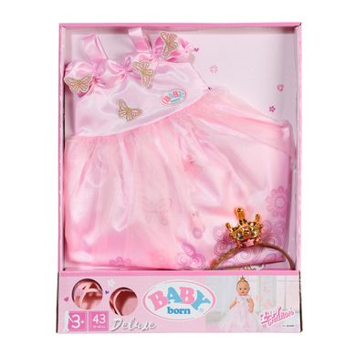 Набір одягу для ляльки BABY BORN - ПРИНЦЕСА (сукня, туфлі, корона) 834169 фото