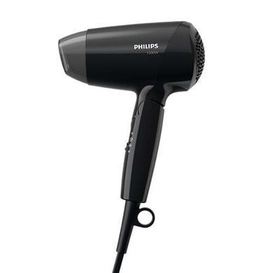 Philips Фен EssentialCare дорожній, 1200Вт, 3 режими, хол. обдув, чорний BHC010/10 фото