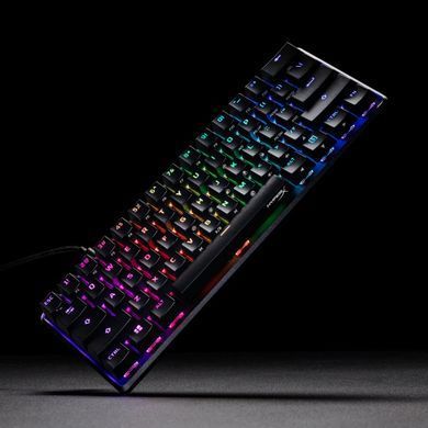 HyperX Клавіатура механічна Alloy Origins 60 61key, Red, USB-A, EN/UA, RGB, чорний 4P5N4AA фото