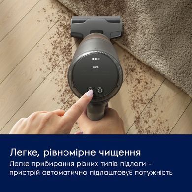 Electrolux Пилосос безпровідний, конт пил -0.4л, автон. робота до 90хв, вага-3.2кг, НЕРА12, AutoMode, BRC, 4 насадки, сірий EP82UB25UG фото
