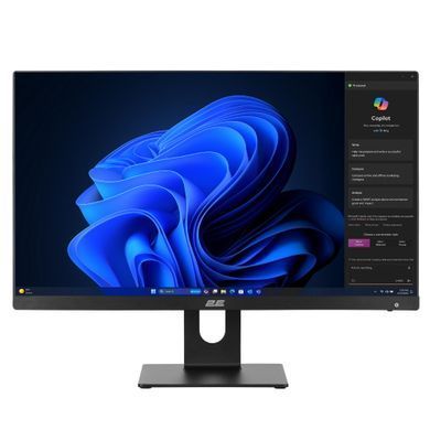 2E Комп'ютер персональний моноблок 2E Rational K6 23.8" FHD IPS Intel i3-12100, 8Gb, F480GB, UMA, H610, K6.610, 120W, Win11PE, чорний 2E-K6.V2.17 фото