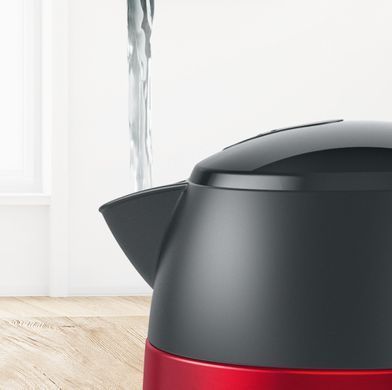 Bosch Электрочайник, 1.7л, металл, красный TWK3P424 фото