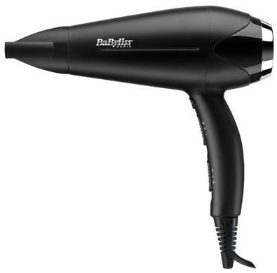BaByliss Фен, 2200Вт, 3 режими, дифузор, іоніз-я, хол. обдув, чорний D572DE фото