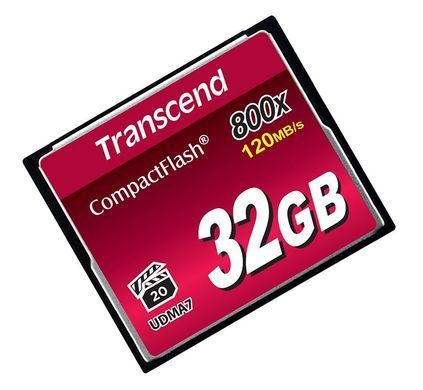 Transcend Карта памяти CF 32GB 800X TS32GCF800 фото