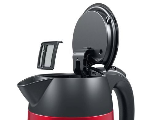 Bosch Электрочайник, 1.7л, металл, красный TWK3P424 фото