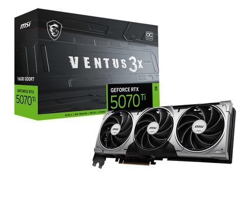 MSI Видеокарта GeForce RTX 5070 Ti 16GB GDDR7 VENTUS 3X OC 912-V531-445 фото