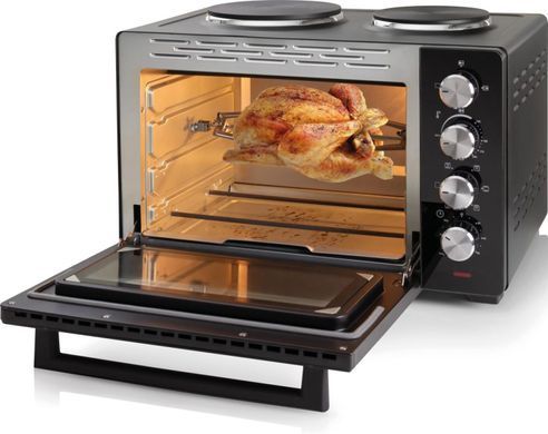 Gorenje Міні піч, 30л, 52x32х40.5см, 2 електричні конф., чорний OM30GBX фото