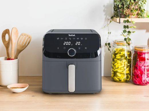 Tefal Мультипечь Easy Fry Mega, 1700Вт, чаша-7.5л, сенсорное управл., 8 программ, пластик, темно-серый EY855BE0 фото