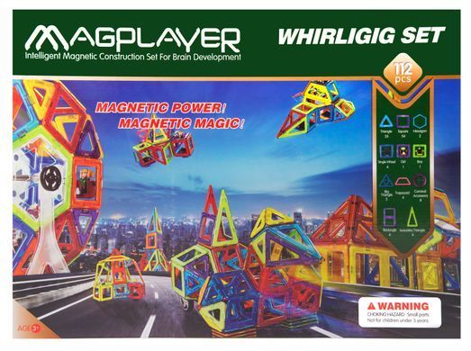 MagPlayer Конструктор магнітний 112 од. (MPB-112) MPB-112 фото