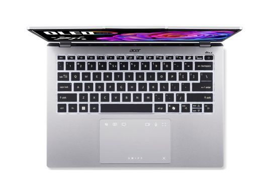 Acer Ноутбук Swift Go 14 SFG14-74 14" WUXGA OLED, Intel U9-285H, 32GB, F1TB, UMA, Win11, серебристый NX.JCWEU.003 фото