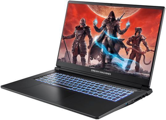 Dream Machines Ноутбук Dream Machines RT5060-17 17.3FHD IPS, AMD AI 7 350, 32GB, F2TB, NVD5060-8, DOS, чорний RT5060-17UA25 фото