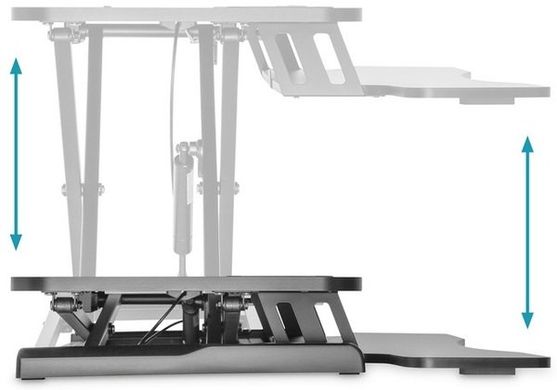 Підставка DIGITUS Ergonomic Workspace Riser, 11-46cm, black DA-90380-1 фото