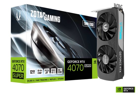 Zotac Відеокарта GeForce RTX 4070 SUPER 12GB GDDR6X Twin Edge ZT-D40720E-10M фото