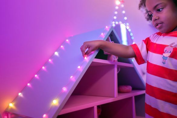 Twinkly Гирлянда Smart LED Twinkly Candies Heart RGB 200 IP20 12м USB-C кабель зеленый TWKH200RGB-G фото