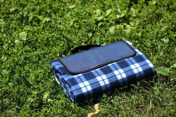 ARDESTO Плед Picnic 130х170см, 100% полиэстер, клетка синий