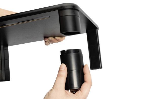 Digitus Подставка для монитора Ergonomic Monitor Riser, до 10кг, черная DA-90458 фото