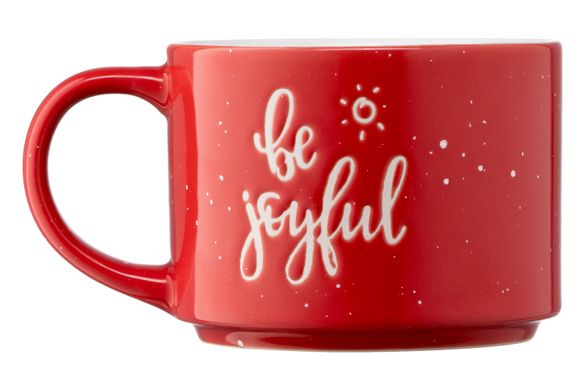 Чашка Ardesto Be joyful, 330 мл, червона, кераміка AR3472R фото
