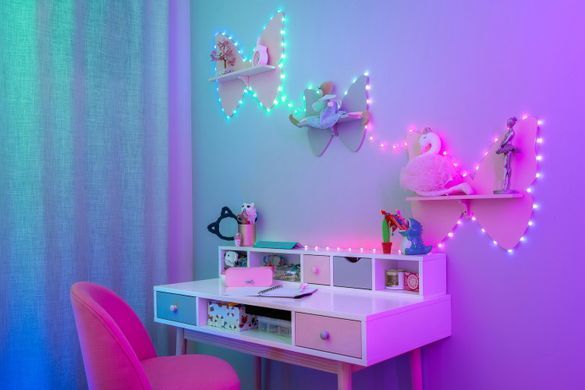 Twinkly Гирлянда Smart LED Twinkly Candies Heart RGB 200 IP20 12м USB-C кабель зеленый TWKH200RGB-G фото