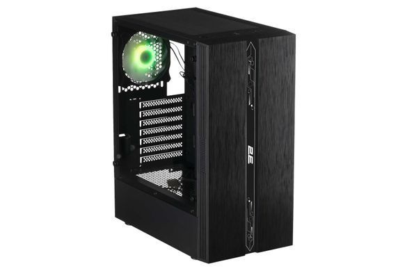 Корпус 2E Gaming Runa G2107, без БЖ, 1xUSB 3.0, 2xUSB 2.0, 1x120mm ARGB, ARGB strip, TG Side Panel, ATX, чорний 2E-G2107 фото