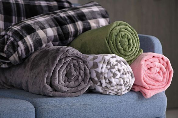 ARDESTO Плед Flannel, 160х200см, серый, 100% полиэстер