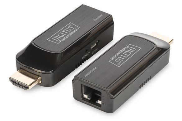 Digitus mini HDMI UTP 50m, USB powered, Black DS-55203 фото