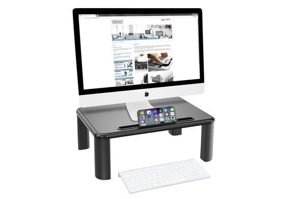 Digitus Подставка для монитора Ergonomic Monitor Riser, до 10кг, черная DA-90458 фото