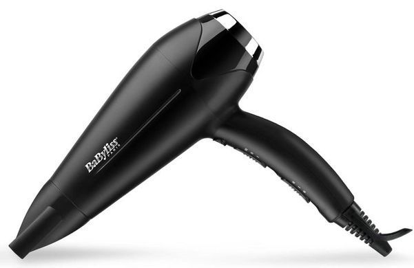 BaByliss Фен, 2200Вт, 3 режими, дифузор, іоніз-я, хол. обдув, чорний D572DE фото
