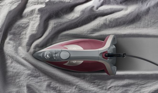 Утюг Tefal Smart Protect Plus, 2800Вт, 270мл, паровой удар -260гр, постоянный пар - 40гр, керам. подошва, серо-бордовый FV6870E0 фото