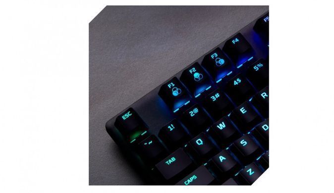 HyperX Клавиатура Alloy Origins Red USB RGB PBT ENG/RU, Black 639N3AA фото
