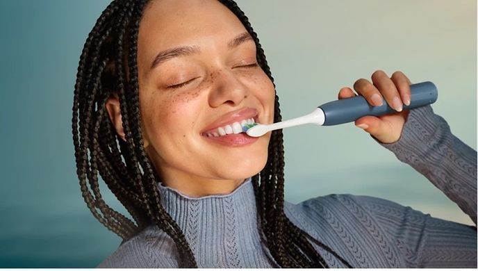 Philips Щітка зубна електр. Philips, Sonicare 2100, насадок-2, морської хвилі HX4022/04 фото