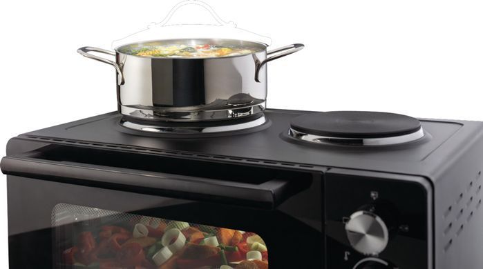 Gorenje Міні піч, 30л, 52x32х40.5см, 2 електричні конф., чорний OM30GBX фото