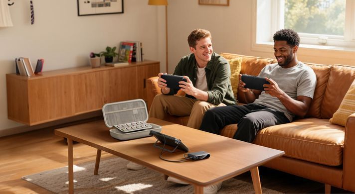 Belkin Чохол із акумулятором 10000мА&middot;год для Nintendo Switch 2, Charcoal ENA001HQSA-V2 фото