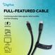 Digitus Кабель DIGITUS USB-C > USB-C заряджання/синхронізації, USB4 2.0, 80G, 240W, 16K, силіконовий, 1.5м, чорний 4 - магазин Coolbaba Toys