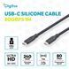 Digitus Кабель DIGITUS USB-C > USB-C заряджання/синхронізації, USB4 2.0, 80G, 240W, 16K, силіконовий, 1.5м, чорний 8 - магазин Coolbaba Toys