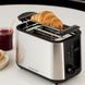Russell Hobbs Тостер Heaton, нержав., підігрів, розморожування, чорний+нерж