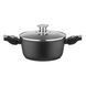 ARDESTO Casserole with glass lid Gemini Bari, 2.5l, aluminum, black 1 - магазин Coolbaba Toys