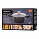 ARDESTO Casserole with glass lid Gemini Bari, 2.5l, aluminum, black 10 - магазин Coolbaba Toys