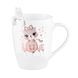 ARDESTO Mug with spoon Love, 320ml, new bone china, stainless steel, white 5 - магазин Coolbaba Toys