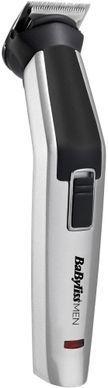BaByliss Набор для стрижки для бороды, усов, головы, носа и тела, акум., вибрационный мотор, насадок-8, чехол, сталь, серый MT726E фото