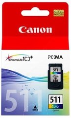 Картридж Canon CL-511 цв. iP2700/2702/MP230/240/250/260/MX320/330 2972B007 фото