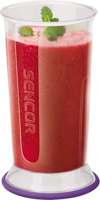 Блендер Sencor заглибний, 1000Вт, 3в1, чаша-1*500 и 2*700мл, фыолетовий SHB4465VT-EUE3 фото