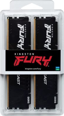 Память ПК Kingston DDR5 32GB KIT (16GBx2) 5600 FURY Beast Black EXPO KF556C36BBEK2-32 фото