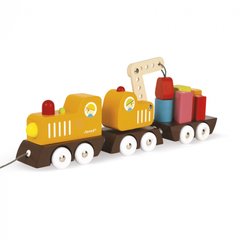Іграшка-каталка Janod Поїзд на магнітах J08089 фото